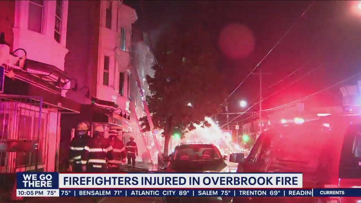 2 firefighters injured battling 2-alarm blaze in West Philadelphia: officials